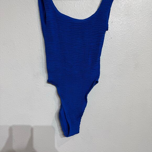 Cleonie Atlantic Blue Bathe MAILOT Low Back One Piece Sz O/S NWT - Picture 4 of 11